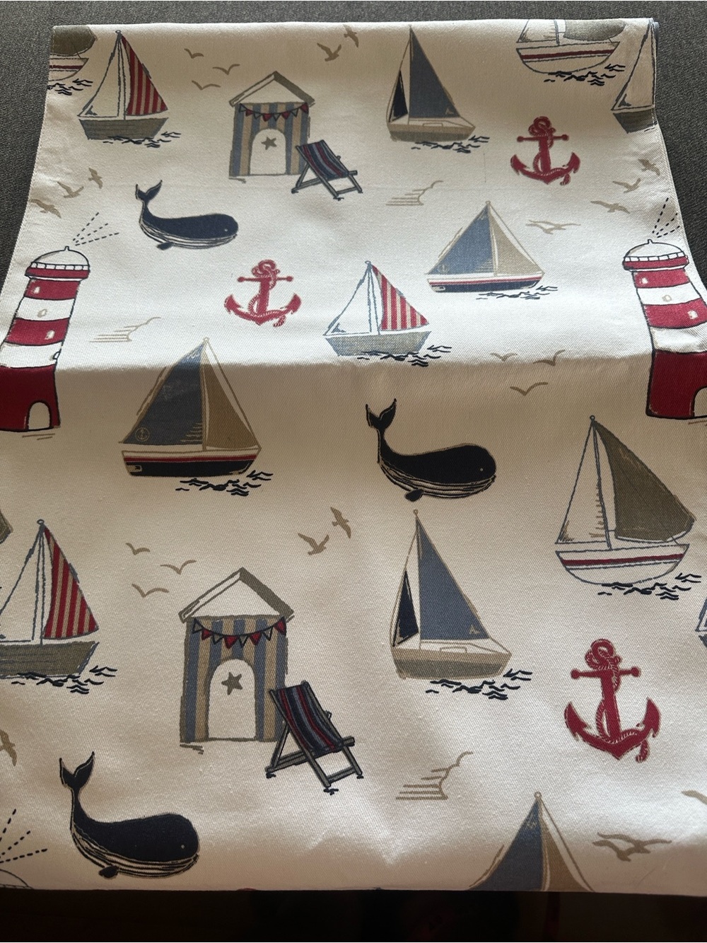 Nautical Theme Table Runner (71 Inches)